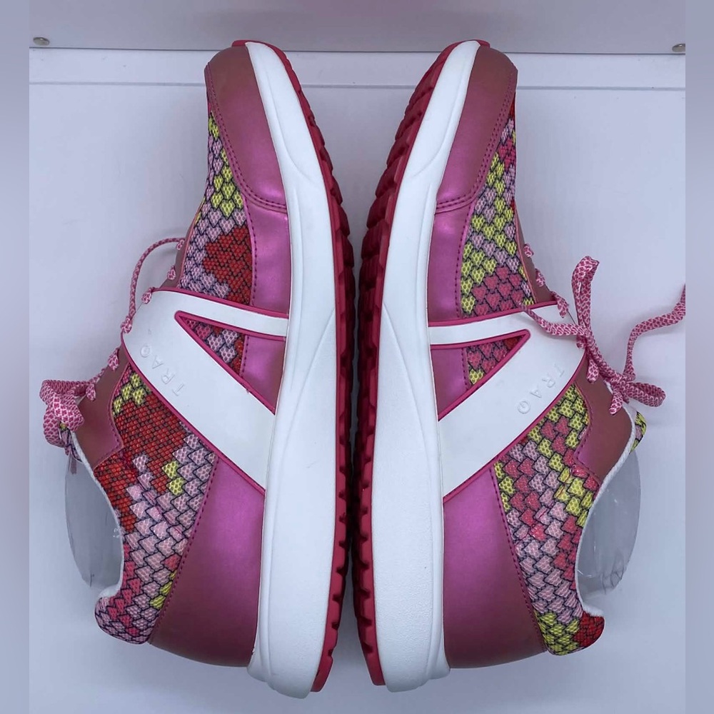 TRAQ By Alegria Pink Honeycomb Women’s Sneakers Size EU 41 (US 10.5 - 11) - Picture 6 of 10